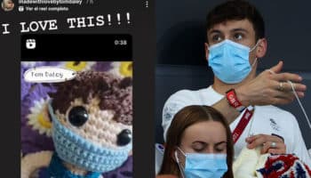 Mexicana celebra a Tom Daley con tejido artesanal | Video