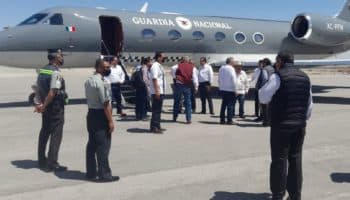 Por 5  y  3 años, GN y Segob  reservan datos de vuelo usado para acto de Morena