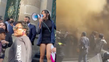 Acaba en trifulca protesta trans afuera de Congreso CDMX