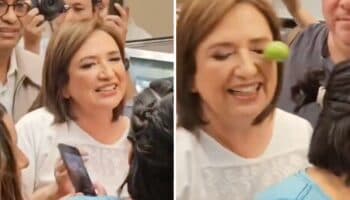 Agreden con limón a Xóchitl Gálvez durante su visita a Miguel Hidalgo | Video