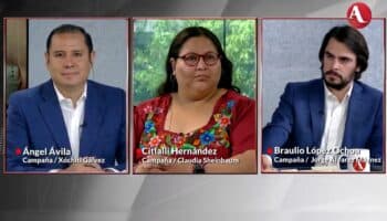 Voceros de Sheinbaum y Gálvez acusan compra de votos; vocero de Máynez afirma que representa alternativa socialdemócrata: Mesa de debate