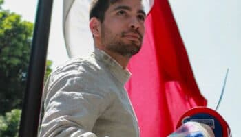 Él es Gibrán Zea, el esgrimista que debutó en los Juegos Olímpicos