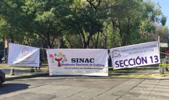 Continúa el cierre de instalaciones de la Secretaría de Cultura por parte de trabajadores sindicalizados
