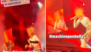 Machine Gun Kelly dice que se electrocutó en pleno escenario