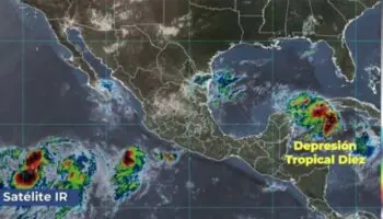 Se forma depresión tropical en la Península de Yucatán