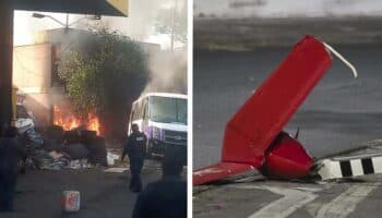 Desplome de helicóptero en Coyoacán se debió a un aparente paro de motor: SICT
