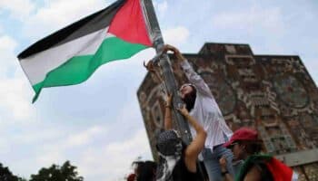 Fotos y videos | Estudiantes de la UNAM instalan campamento propalestina
