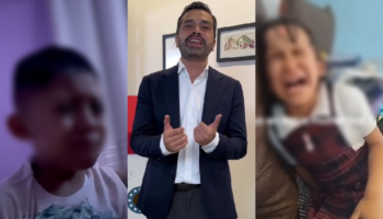 Niños y niñas llorando porque Álvarez Máynez perdió