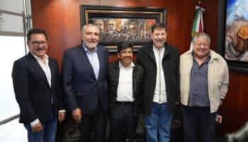 Hugo Aguilar se reunió con Fernández Noroña y Adán Augusto para planear toma de protesta del PJF