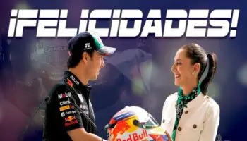 F1: Felicita Sheinbaum a 'Checo' Pérez por su arribo a Cadillac | Video