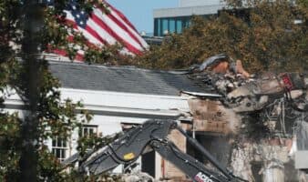 Trump derrumba parte de la Casa Blanca para construir su salón de baile
