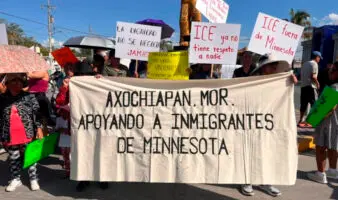 Morelos: Habitantes de Axochiapan marchan en apoyo a migrantes detenidos en EE. UU.