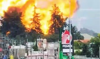 Fuerte explosión en depósito de gas en Tepeaca, Puebla
