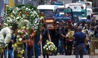 Despiden al alcalde de Temoac en medio de gran dispositivo de seguridad