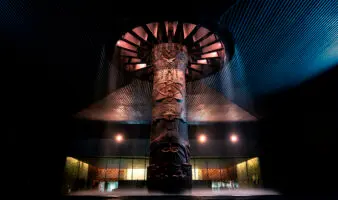 Intensas lluvias causan ingreso de agua en la Sala Mexica del Museo Nacional de Antropología