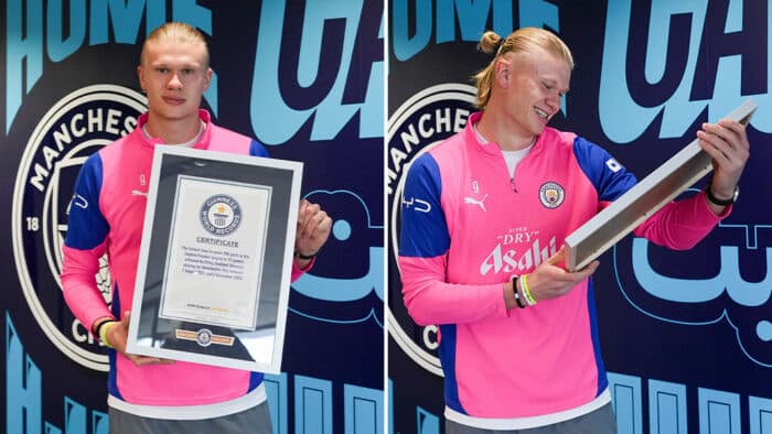 Haaland suma cuatro récords Guinness antes de la Premier League