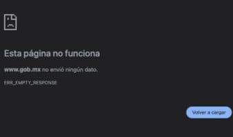 Se caen las páginas del gobierno federal