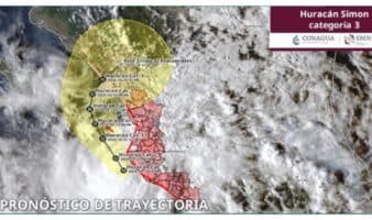 Huracán Simón cambia trayectoria y prevén impacte Sinaloa